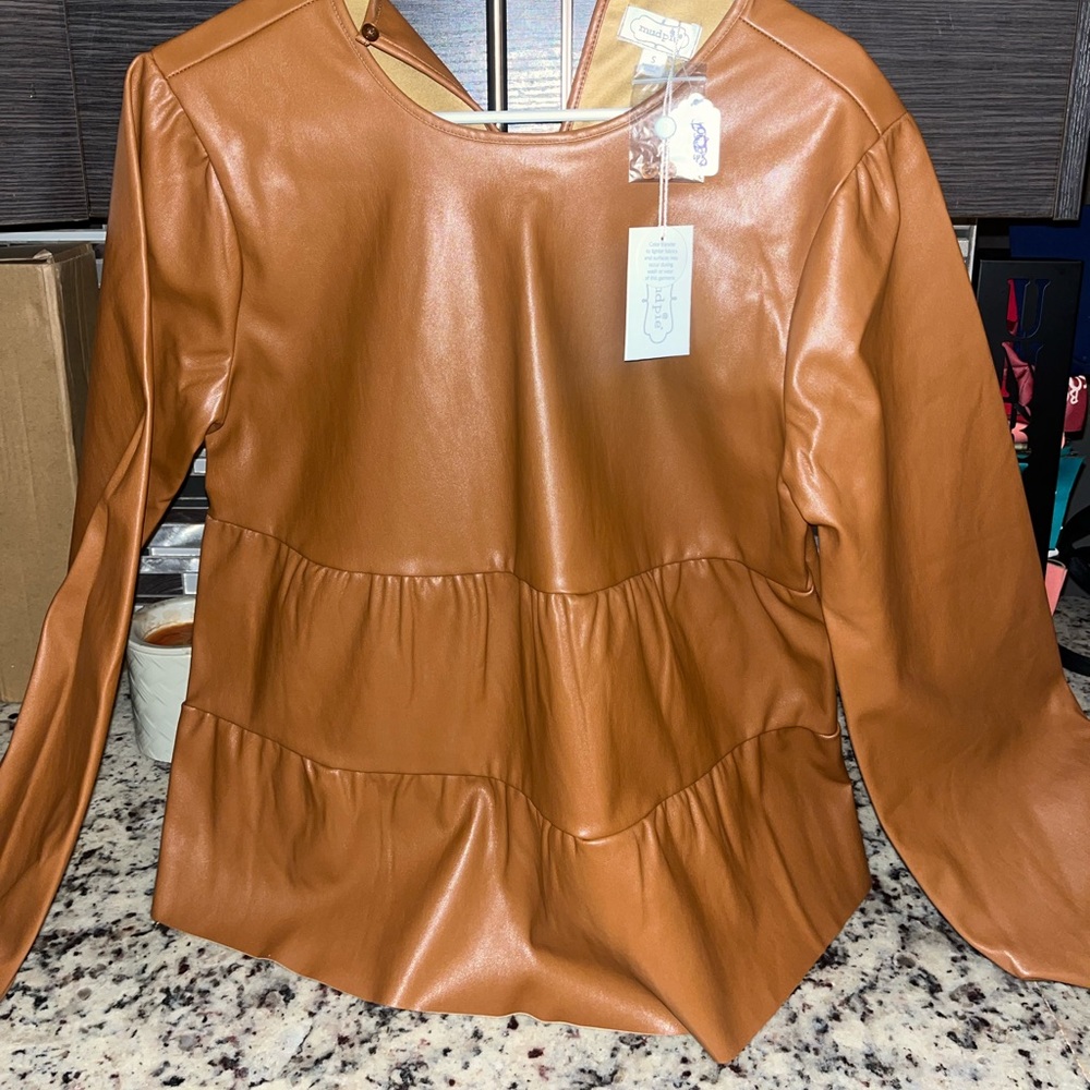 Leather Mud Pie shirt